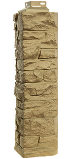 Угол наружный Скала Бежевый 471*145 фото Центр Металлокровли