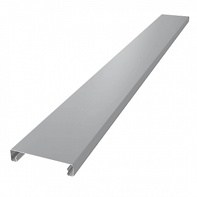 Ламель Металлопланкен ОСНОВА 100мм на 20мм RAL7004 Серый