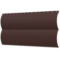 Сайдинг металлический (металлосайдинг) Блок-Хаус под бревно RAL8017 Коричневый Шоколад