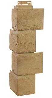 Угол наружный Камень природный Песочный 455*171 фото Центр Металлокровли