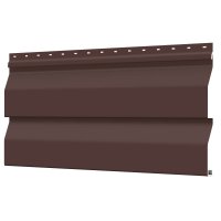 Сайдинг металлический (металлосайдинг) Корабельная доска RAL8017 Коричневый Шоколад