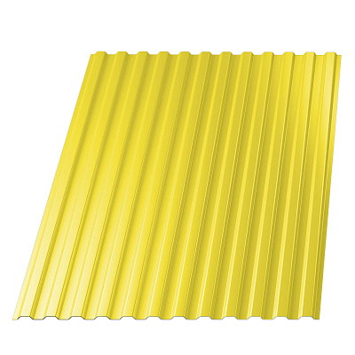 Профнастил НС-10 RAL1018 Желтый ш1.19м т0.45мм фото Центр Металлокровли