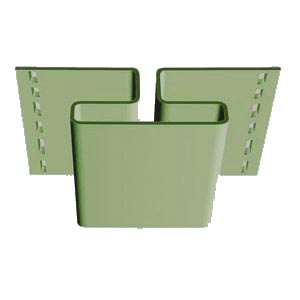 Н-профиль FineBer Салатовый 3,05м. (уп. 16 шт.) фото Центр Металлокровли