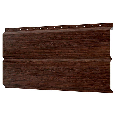 Сайдинг металлический ЕВРО-БРУС под брус дерево Дуб Мореный Printech Корея фото Центр Металлокровли