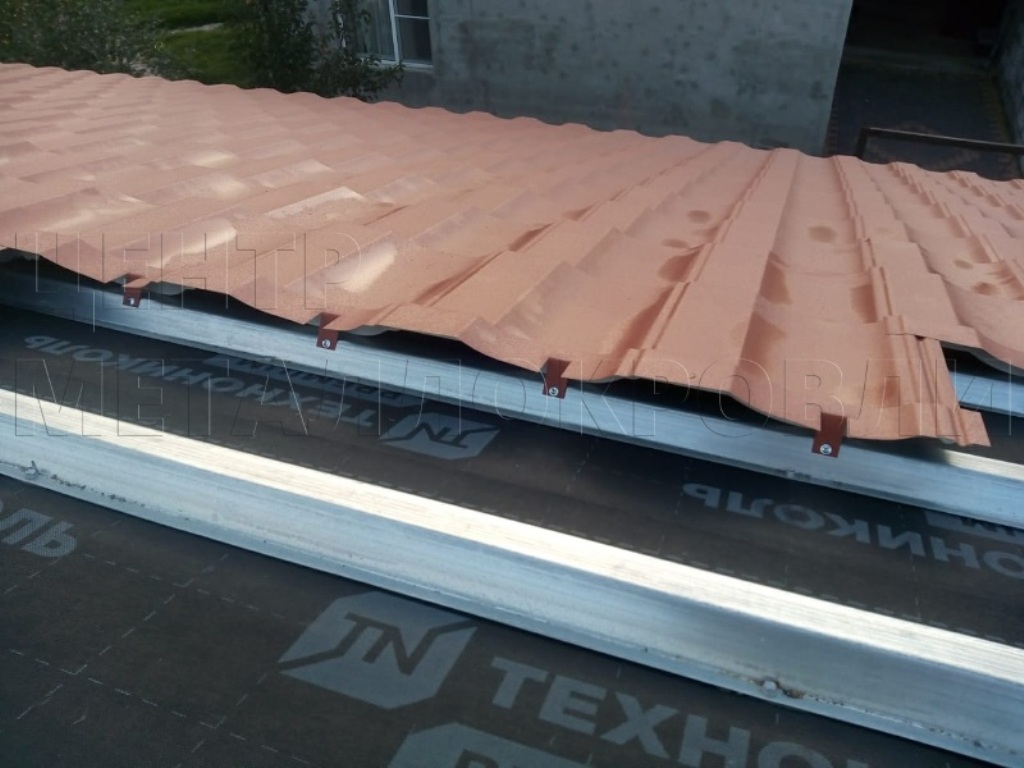 Металлочерепица Геркулес 8004 терракотовый Стальной Бархат от Центра Металлокровли в Набережных Челнах