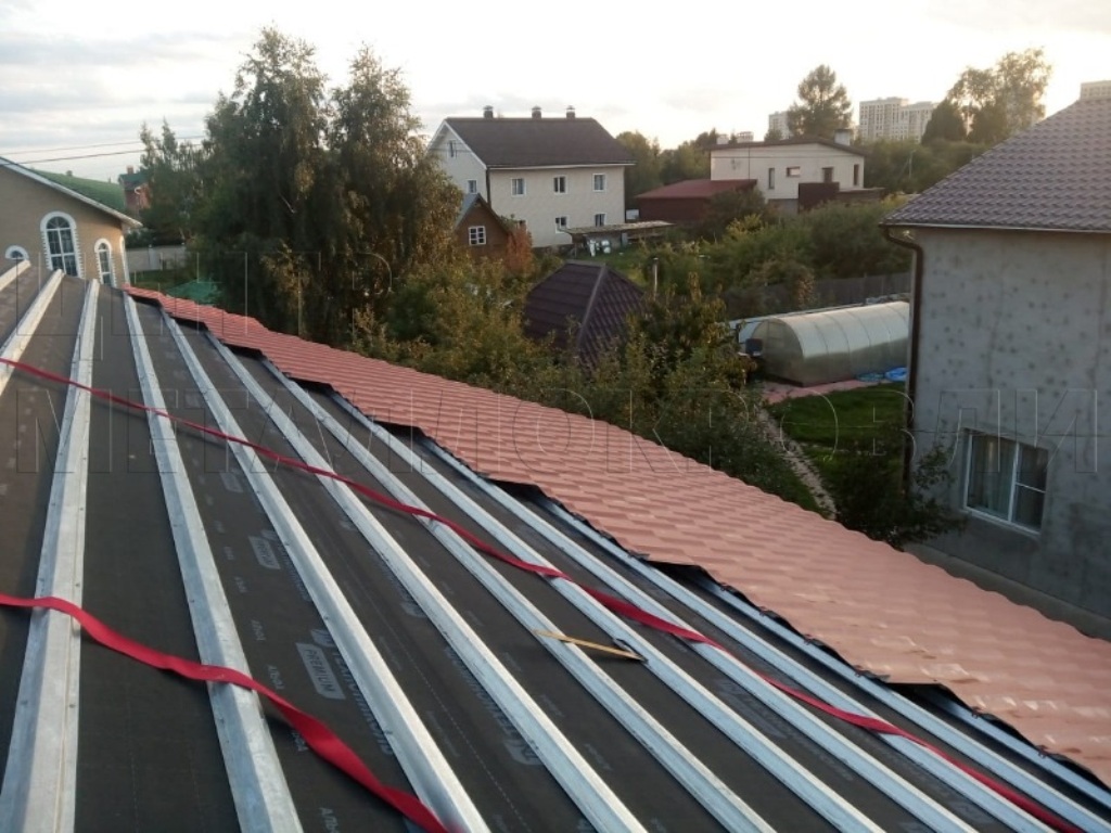 Металлочерепица Геркулес 8004 терракотовый Стальной Бархат от Центра Металлокровли в Набережных Челнах