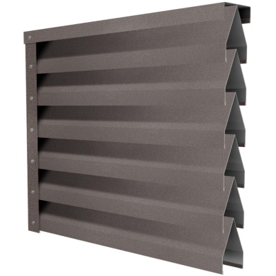 Ламель Реснички RAL8017 МАТТЕ Шоколад матовый двустороннего забора