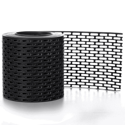 Вентиляционная ПВХ лента карниза ЧЕРНАЯ фото 2