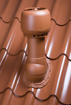 734409 Вентиляционный выход 125 160 500 (кирпичный) вид на крыше