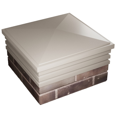 Колпак Бона Бежевый с посадкой 2х2 кирпича (513х513мм) фото 3