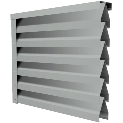 Ламель Реснички RAL9006 Серебро двустороннего забора