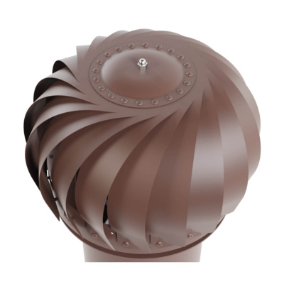 Роторная вентиляция VIOTTO d150мм h650мм для металлочерепицы Монтеррей RAL8017 шоколад утепленная 3