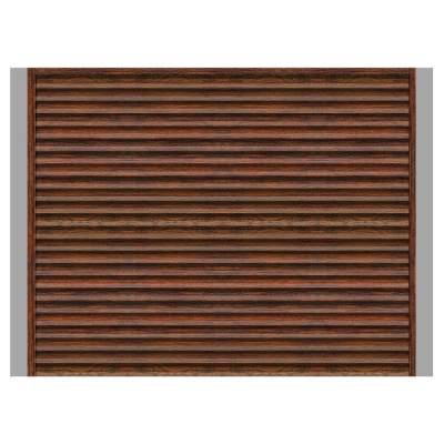 Забор жалюзи ЭКО-Z Античное Дерево 3D Принтек двусторонний с металлическими столбами