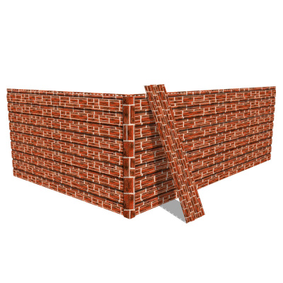 Фото сайдинга металлического (металлосайдинга) Корабельная доска Printech под кирпич Камень Природный для фасада дома